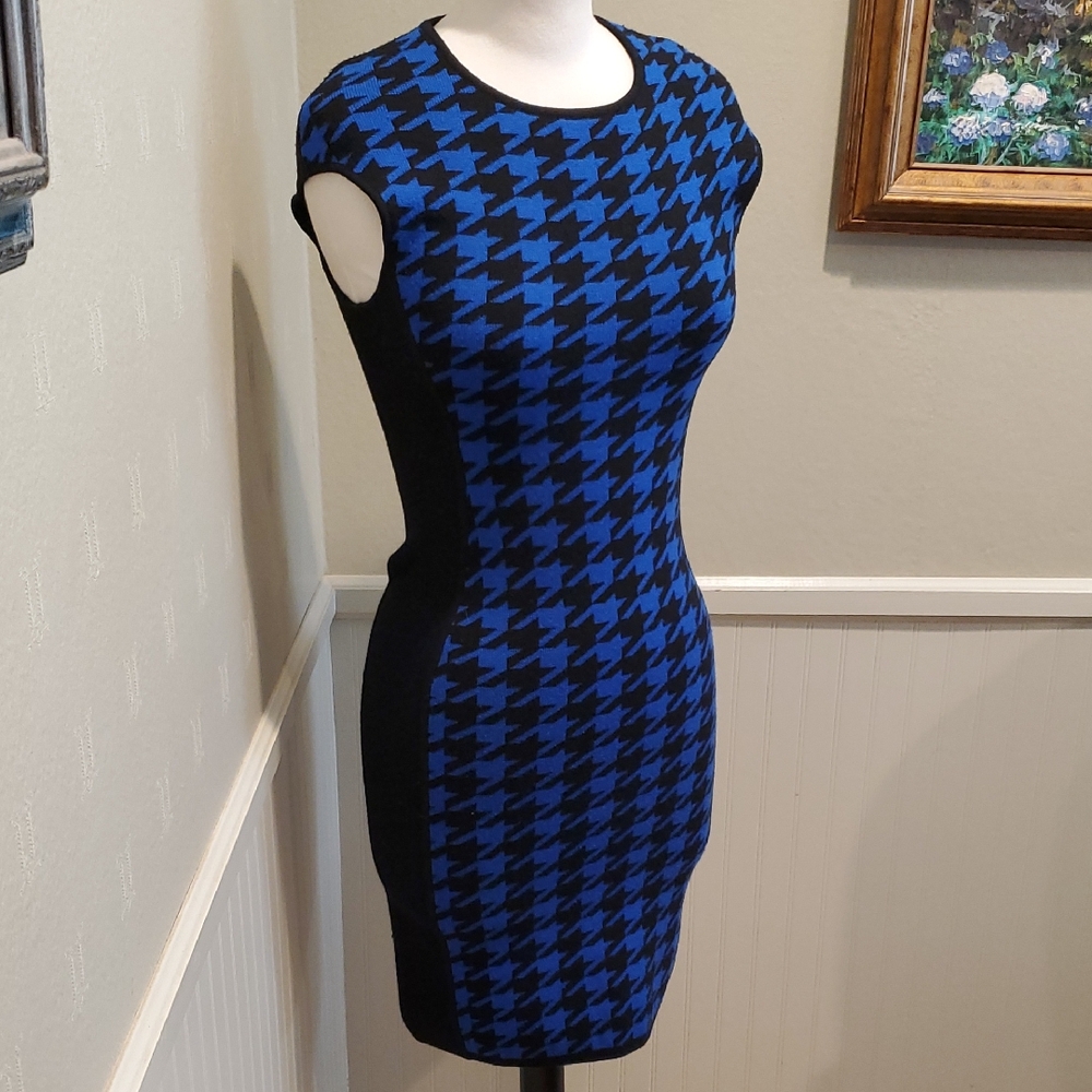 Michael Kors Collection Houndstooth Sweater Dress